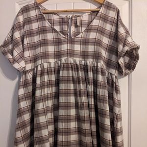 Rylee and Cru Maxwell Dress (Blue Flannel)